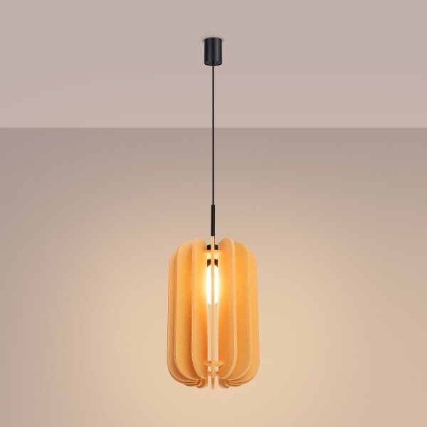 Sollux SL.1858 - Závesný luster MULA 1xE27/15W/230V priemer 27 cm žltý