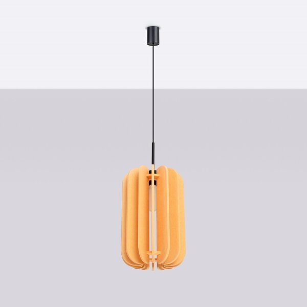 Sollux SL.1858 - Závesný luster MULA 1xE27/15W/230V priemer 27 cm žltý