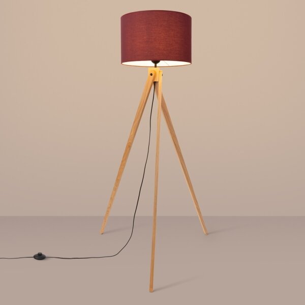 Sollux SL.1907 - Stojacia lampa NATT 1xE27/15W/230V červená