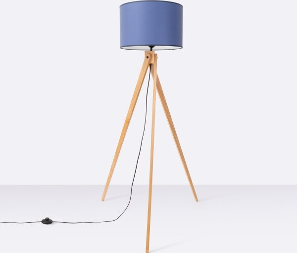 Sollux SL.1906 - Stojacia lampa NATT 1xE27/15W/230V modrá