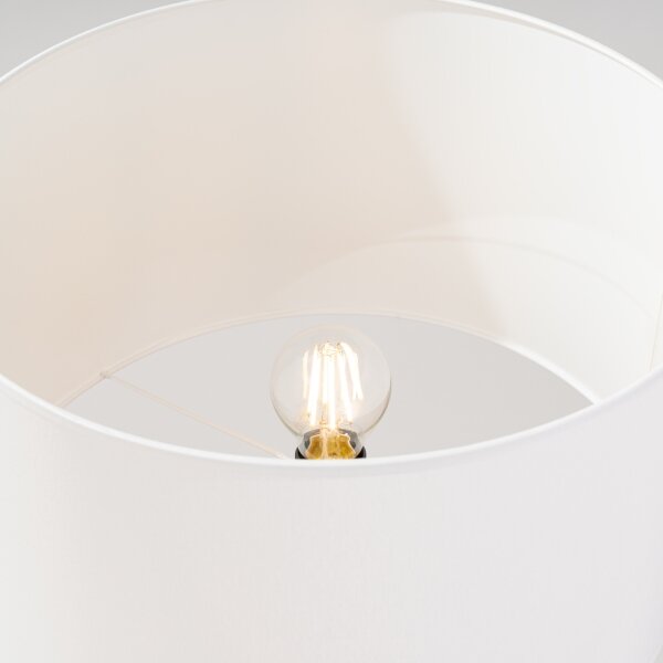 Sollux SL.1908 - Stojacia lampa NATT 1xE27/15W/230V biela