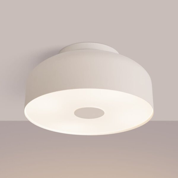 Sollux SL.1679 - Stropné svietidlo OMIQ 4xE27/15W/230V priemer 30 cm krémové