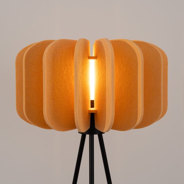 Sollux SL.1864 - Stojacia lampa MULA 1xE27/15W/230V žltá