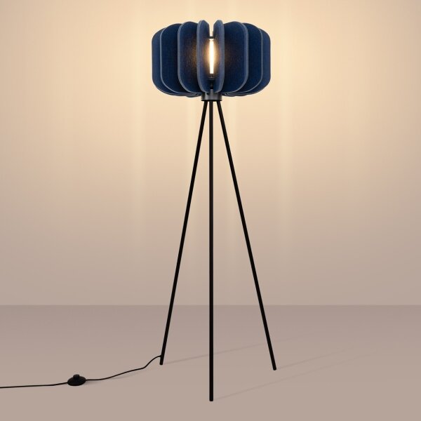 Sollux SL.1865 - Stojacia lampa MULA 1xE27/15W/230V modrá