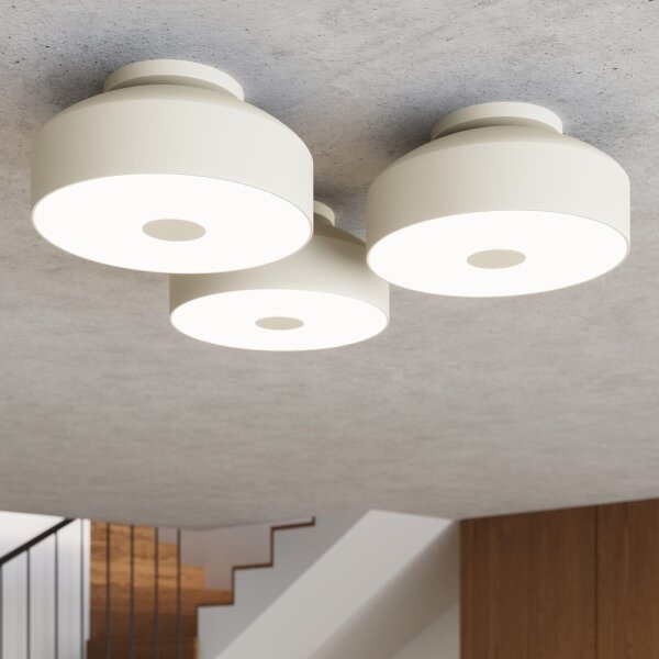 Sollux SL.1679 - Stropné svietidlo OMIQ 4xE27/15W/230V priemer 30 cm krémové