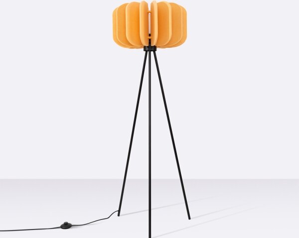 Sollux SL.1864 - Stojacia lampa MULA 1xE27/15W/230V žltá