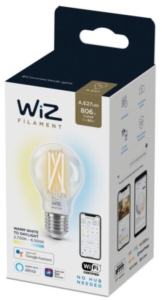 LED Stmievateľná žiarovka A60 E27/6,7W/230V 2700-6500K CRI 90 Wi-Fi - WiZ