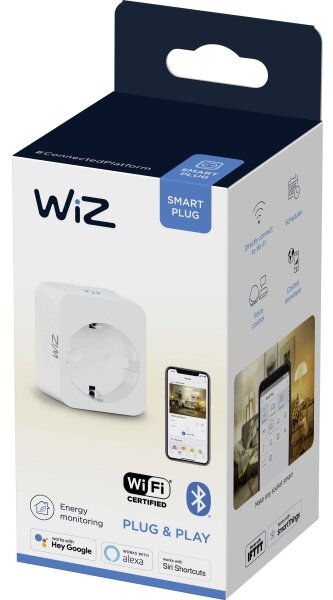 WiZ - Inteligentná zásuvka F 2300W + powermetr Wi-Fi