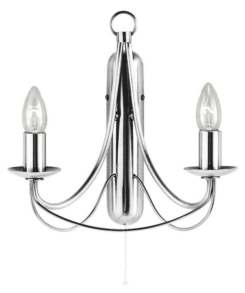 Searchlight 6342-2SS Maypole nástenné svietidlo 2xE14