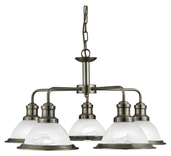 Searchlight 1595-5AB BISTRO závesné svietidlo 5xE27