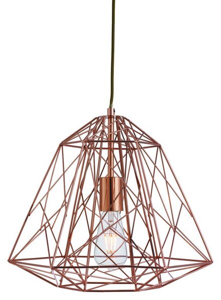 Searchlight 7271CU GEOMETRIC CAGE závesné svietidlo 1xE27