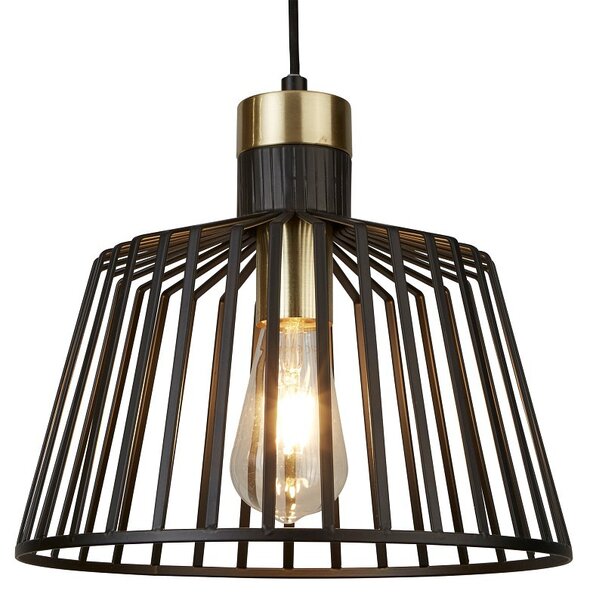 Searchlight 9411BK BIRD CAGE závesné svietidlo E27 1x10W