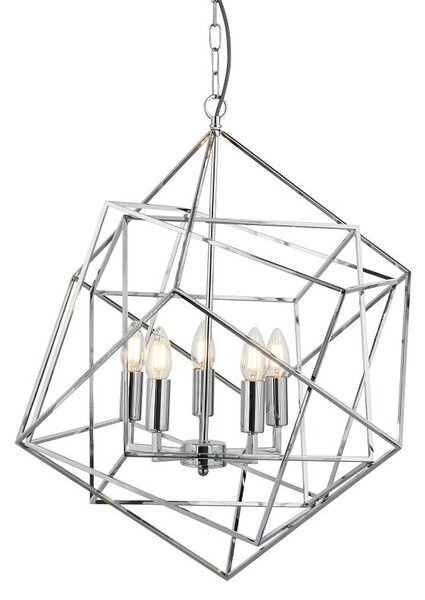 Searchlight 7865-5CC CUBE závesné svietidlo E14 5x7W