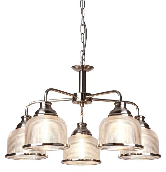 Searchlight 1685-5SS BISTRO závesné svietidlo E27 5x7W