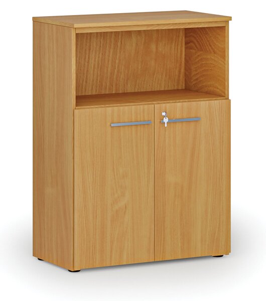 Kombinovaná kancelárska skriňa PRIMO WOOD, 800 x 420 x 1087 mm, buk
