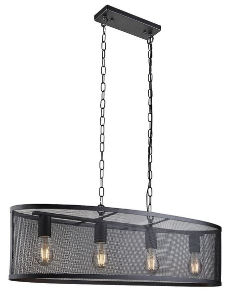 Searchlight 2484-4BK Fishnet závesné svietidlo E27 4 x 60W