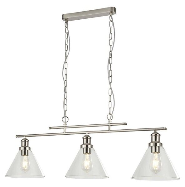 Searchlight 1277-3SS Pyramid závesné svietidlo E27 3 x 60W