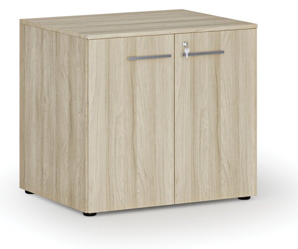 Kancelárska skriňa s dverami PRIMO WOOD, 800 x 640 x 735 mm, dub prírodný