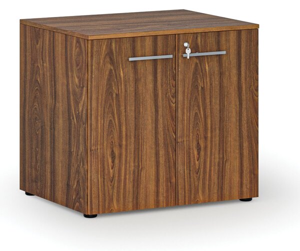 Kancelárska skriňa s dverami PRIMO WOOD, 800 x 640 x 735 mm, orech