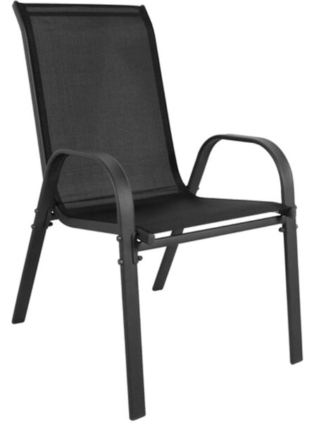 Set dvoch záhradných stoličiek SOFIA čierne (2 ks)