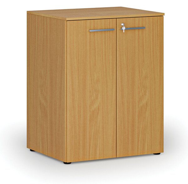 Kancelárska skriňa s dverami PRIMO WOOD, 2 police, 800 x 640 x 1027 mm, buk