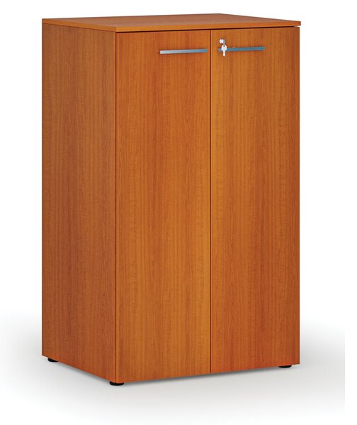 Kancelárska skriňa s dverami PRIMO WOOD, 3 police, 800 x 640 x 1335 mm, čerešňa