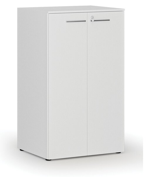 Kancelárska skriňa s dverami PRIMO WHITE, 3 police, 800 x 640 x 1335 mm, biela