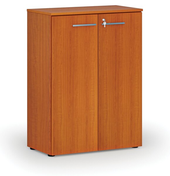 Kancelárska skriňa s dverami PRIMO WOOD, 800 x 420 x 1087 mm, čerešňa