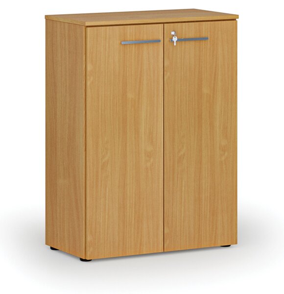 Kancelárska skriňa s dverami PRIMO WOOD, 800 x 420 x 1087 mm, buk