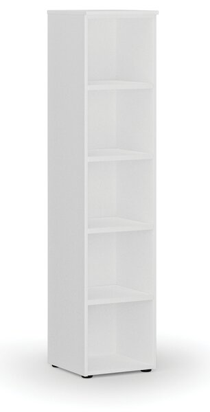 Kancelársky regál PRIMO WHITE, 400 x 420 x 1781 mm, biela