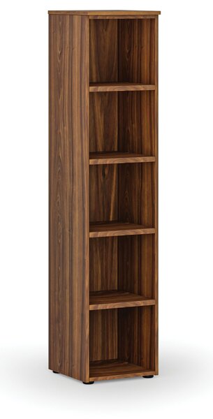 Kancelársky regál PRIMO WOOD, 400 x 420 x 1781 mm, orech