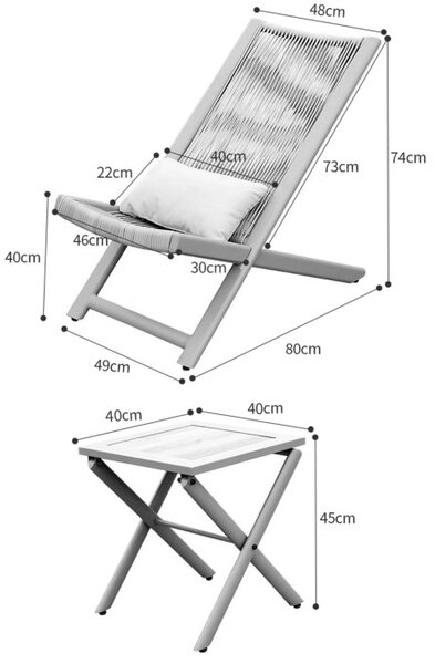 Súprava záhradného nábytku CHILL SAND