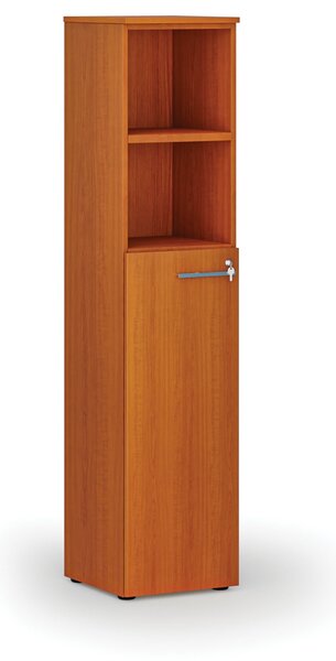 Kombinovaná kancelárska skriňa PRIMO WOOD, dvere na 3 poschodia, 400 x 420 x 1781 mm, čerešňa