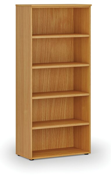 Kancelársky regál PRIMO WOOD, 800 x 420 x 1781 mm, buk