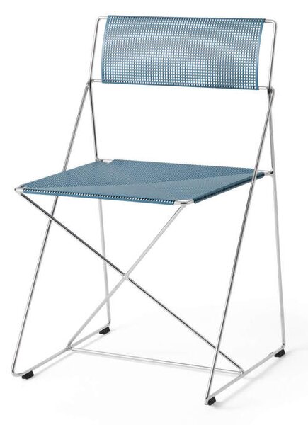 HAY Stolička X-Line Chrome, powder blue