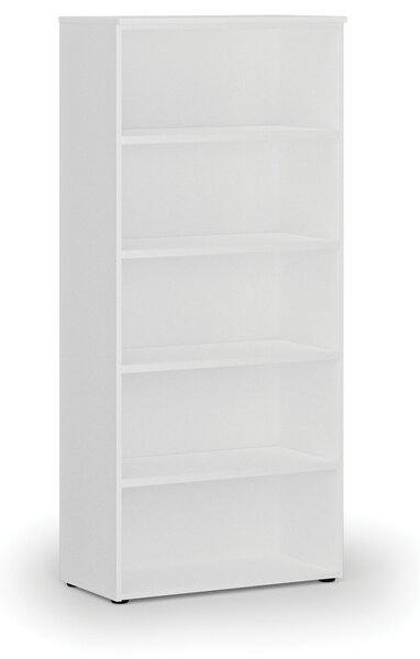 Kancelársky regál PRIMO WHITE, 800 x 420 x 1781 mm, biela