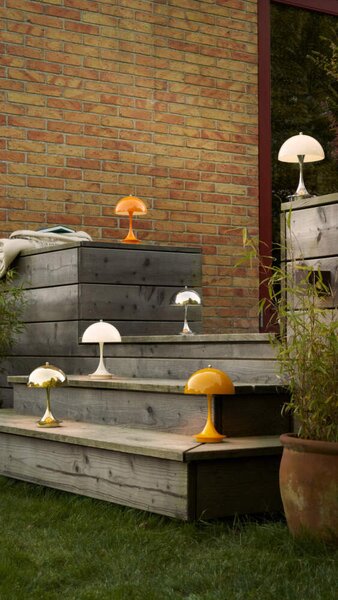 Louis Poulsen Prenosná lampa Panthella 160 V3, chrome plated 5744171559