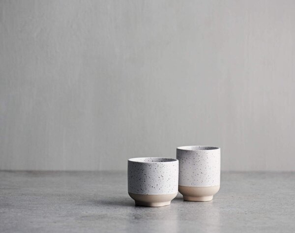Bolia Hrnček Forma Mug 35cl 2ks, white/sand