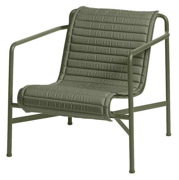 HAY Textilný podsedák Palissade Lounge Chair Low quilted cushion, olive