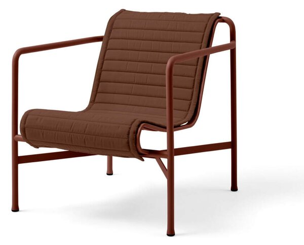 HAY Textilný podsedák Palissade Lounge Chair Low Quilted Cushion, iron red