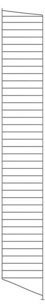 String Panel String Floor 200 x 30, dark grey