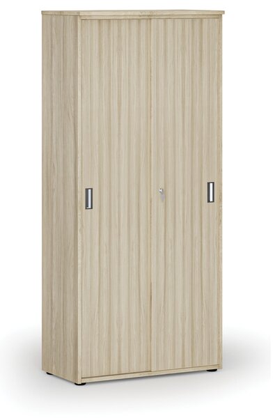 Skriňa so zasúvacími dverami PRIMO WOOD, 800 x 420 x 1781 mm, dub prírodný