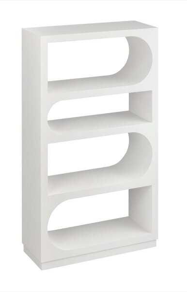 REGÁL, biela, jedľa, 78/135/30 cm MID.YOU - Online Only drobný nábytok, Online Only