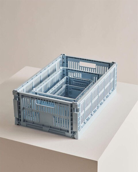 HAY Úložný box Colour Crate Mini set 2ks, soft blue