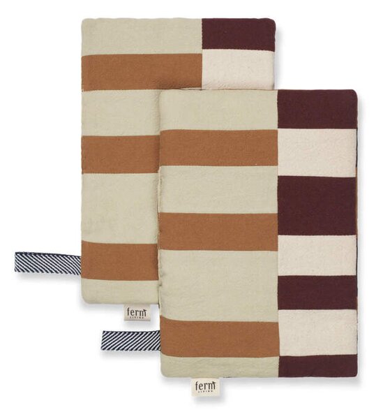 Ferm Living Kuchynské chňapky Section Pot Holder 2ks, patchwork