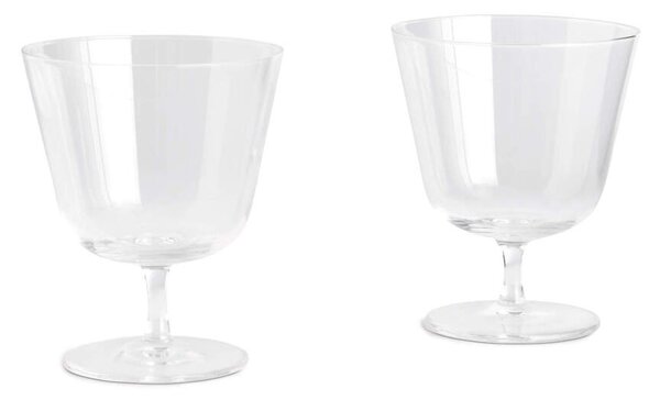 HAY Poháre Curve Stem Small 2ks, clear