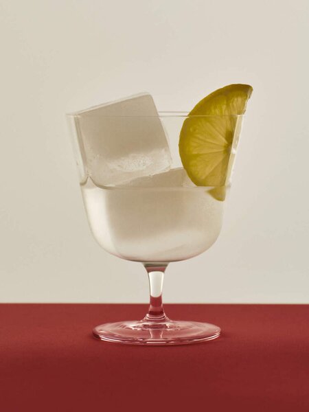 HAY Poháre Curve Stem Small 2ks, clear