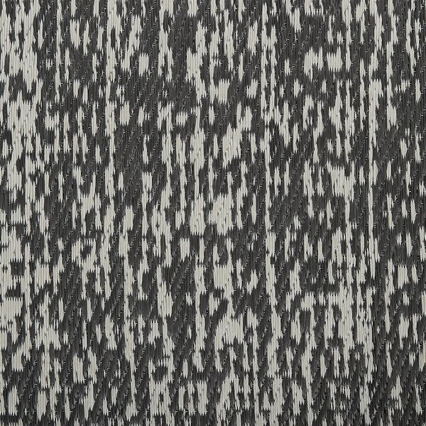 Vonkajší koberec čierno-biely syntetický materiál 120 x 180 cm ekologický moderný minimalistický