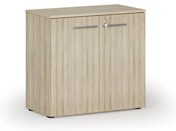 Kancelárska skriňa s dverami PRIMO WOOD, 800 x 420 x 740 mm, dub prírodný