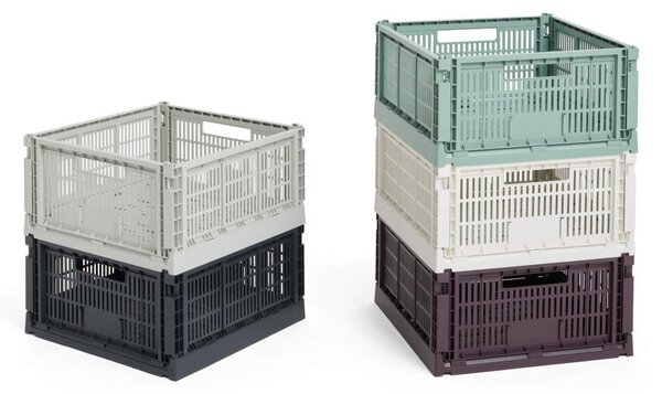 HAY Úložný box Colour Crate Large Square, sage green